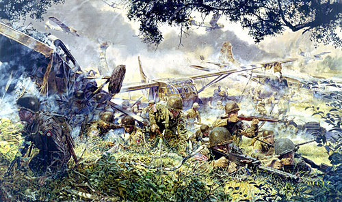 "Come in Fighting" - James Dietz - World War II Military Art